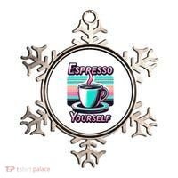 Espresso Yourself Retro Funny Coffee Lover Ornament thumb 0