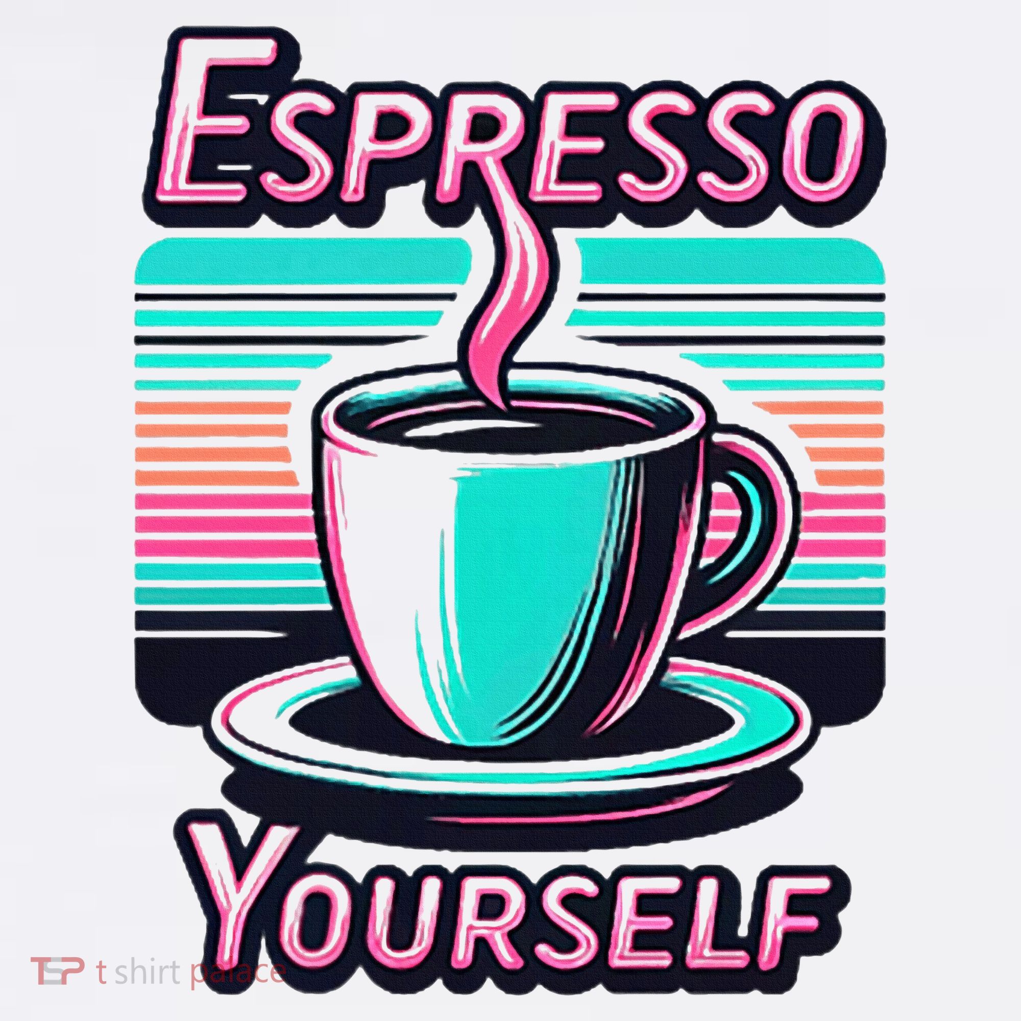 Espresso Yourself Retro Funny Coffee Lover Ornament