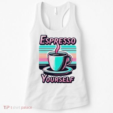 Espresso Yourself Retro Funny Coffee Lover Women's Tank Top