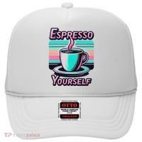 Espresso Yourself Retro Funny Coffee Lover Hat thumb 0