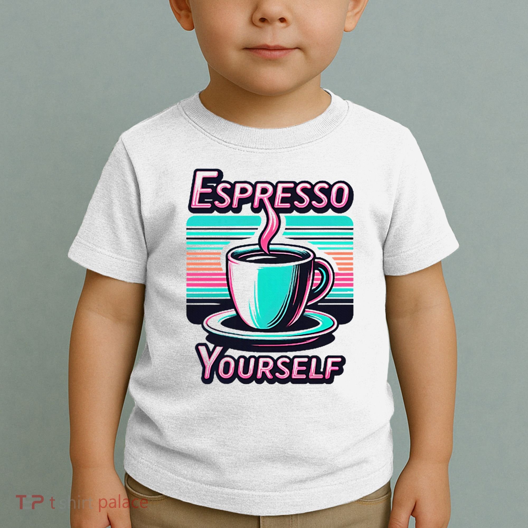Espresso Yourself Retro Funny Coffee Lover Toddler T-Shirt