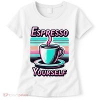 Espresso Yourself Retro Funny Coffee Lover Women's T-Shirt thumb 0