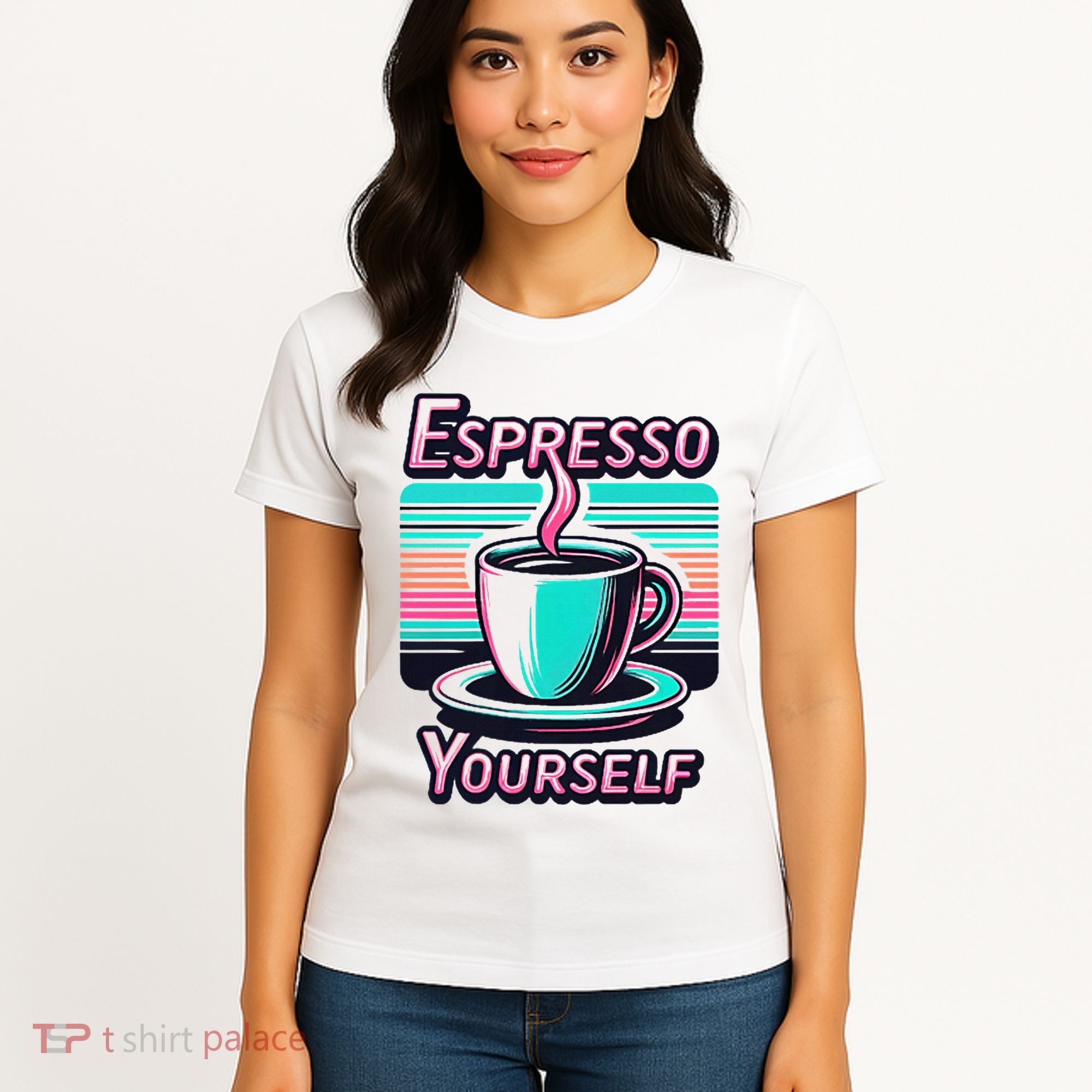 Espresso Yourself Retro Funny Coffee Lover Women's T-Shirt