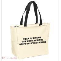Eat Your School Don't Do Vegetables Tote Bag thumb 2