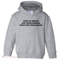 Eat Your School Don't Do Vegetables Toddler Hoodie thumb 0