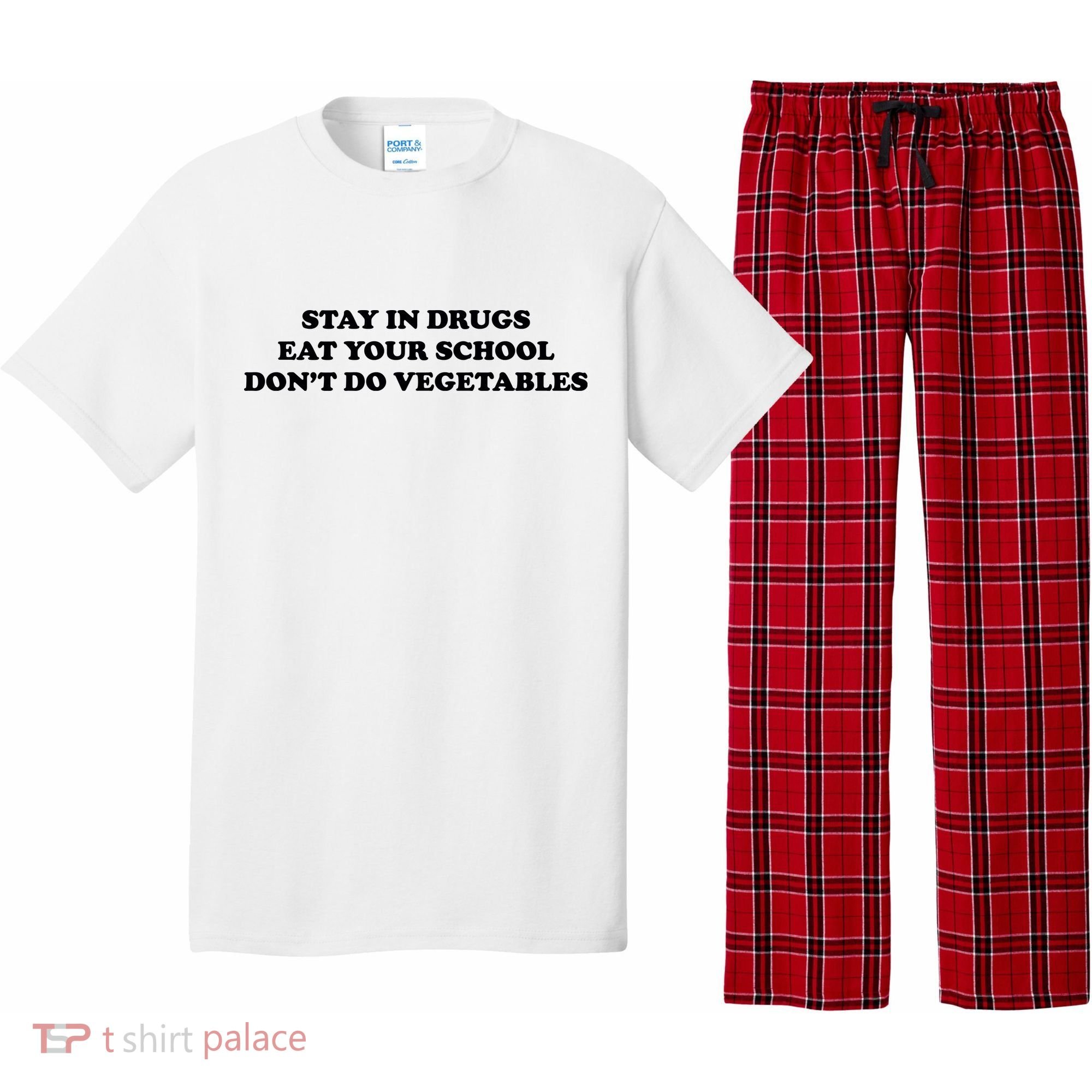 Eat Your School Don't Do Vegetables Pajama Set