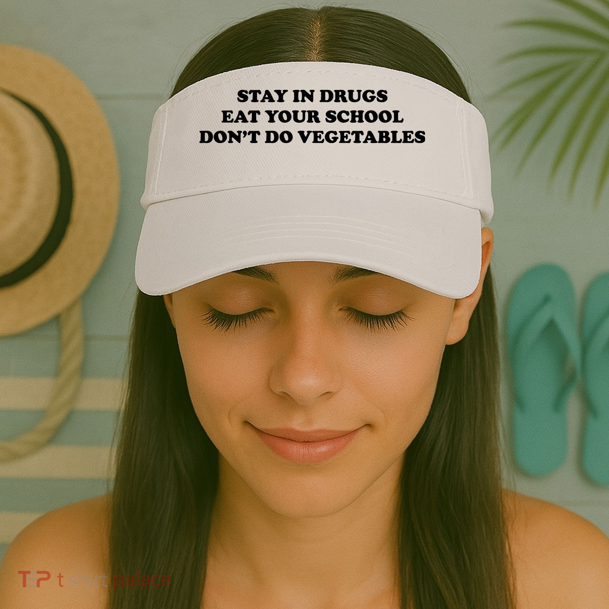 Eat Your School Don't Do Vegetables Visor
