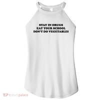 Eat Your School Don't Do Vegetables Women's Perfect Tri Rocker Tank thumb 0