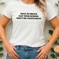 Eat Your School Don't Do Vegetables Women's T-Shirt thumb 2