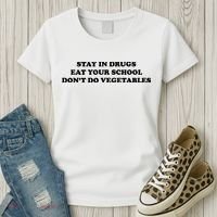 Eat Your School Don't Do Vegetables Women's T-Shirt thumb 3