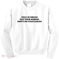 Eat Your School Don't Do Vegetables Kids Sweatshirt thumb 0