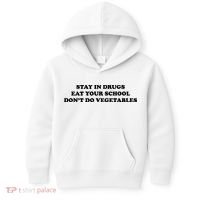 Eat Your School Don't Do Vegetables Kids Hoodie thumb 0