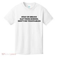 Eat Your School Don't Do Vegetables Kids T-Shirt thumb 0