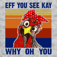 EFF You See Kay Why Oh You Rooster Funny Retro Sweatshirt thumb 2
