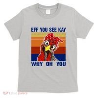 EFF You See Kay Why Oh You Rooster Funny Retro T-Shirt thumb 0
