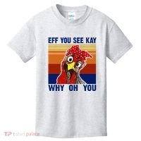 EFF You See Kay Why Oh You Rooster Funny Retro Kids T-Shirt thumb 0