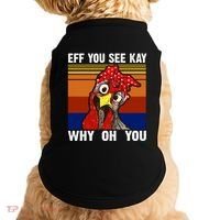 EFF You See Kay Why Oh You Rooster Funny Retro Doggie Tank thumb 0