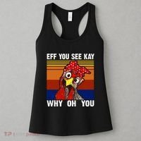 EFF You See Kay Why Oh You Rooster Funny Retro Women's Tank Top thumb 3