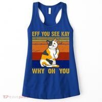 EFF You See Kay Why Oh You Funny Cat Middle Finger Women's Tank Top thumb 0