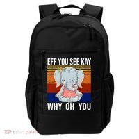 EFF You See Kay Why Oh You Elephant Backpack thumb 0