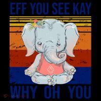EFF You See Kay Why Oh You Elephant Coffee Mug thumb 5