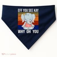 EFF You See Kay Why Oh You Elephant USA-Made Doggie Bandana thumb 0