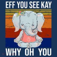 EFF You See Kay Why Oh You Elephant Women's Tank Top thumb 5