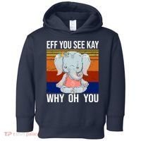 EFF You See Kay Why Oh You Elephant Toddler Hoodie thumb 0