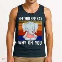 EFF You See Kay Why Oh You Elephant Tank Top thumb 3