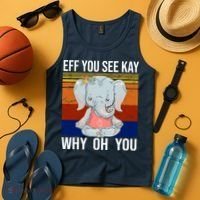 EFF You See Kay Why Oh You Elephant Tank Top thumb 4