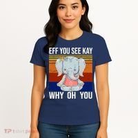 EFF You See Kay Why Oh You Elephant Women's T-Shirt thumb 4