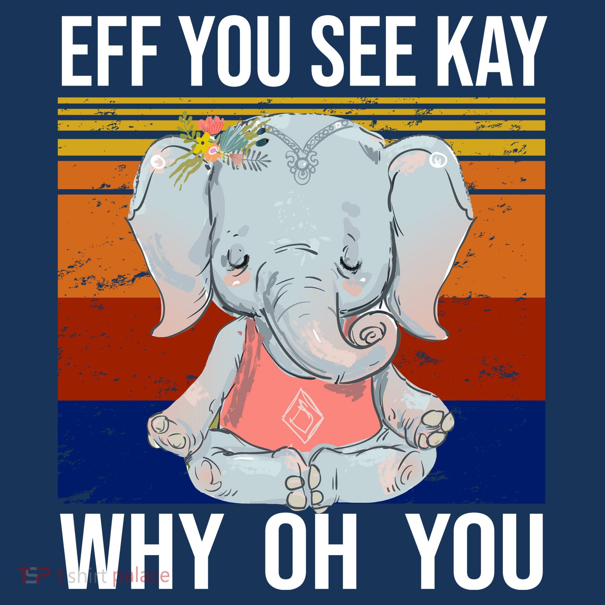 EFF You See Kay Why Oh You Elephant Kids Hoodie