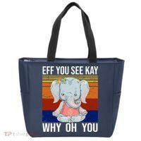 EFF You See Kay Why Oh You Elephant Tote Bag thumb 0