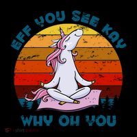 EFF You See Kay Why Oh You Funny Yoga Unicorn Coffee Mug thumb 5