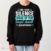 End Your Silence Speak Up For Sexual Assault Awareness Meaningful Gift Women's Sweatshirt thumb 0