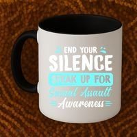 End Your Silence Speak Up For Sexual Assault Awareness Meaningful Gift Coffee Mug thumb 2