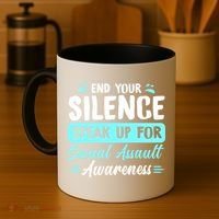 End Your Silence Speak Up For Sexual Assault Awareness Meaningful Gift Coffee Mug thumb 4