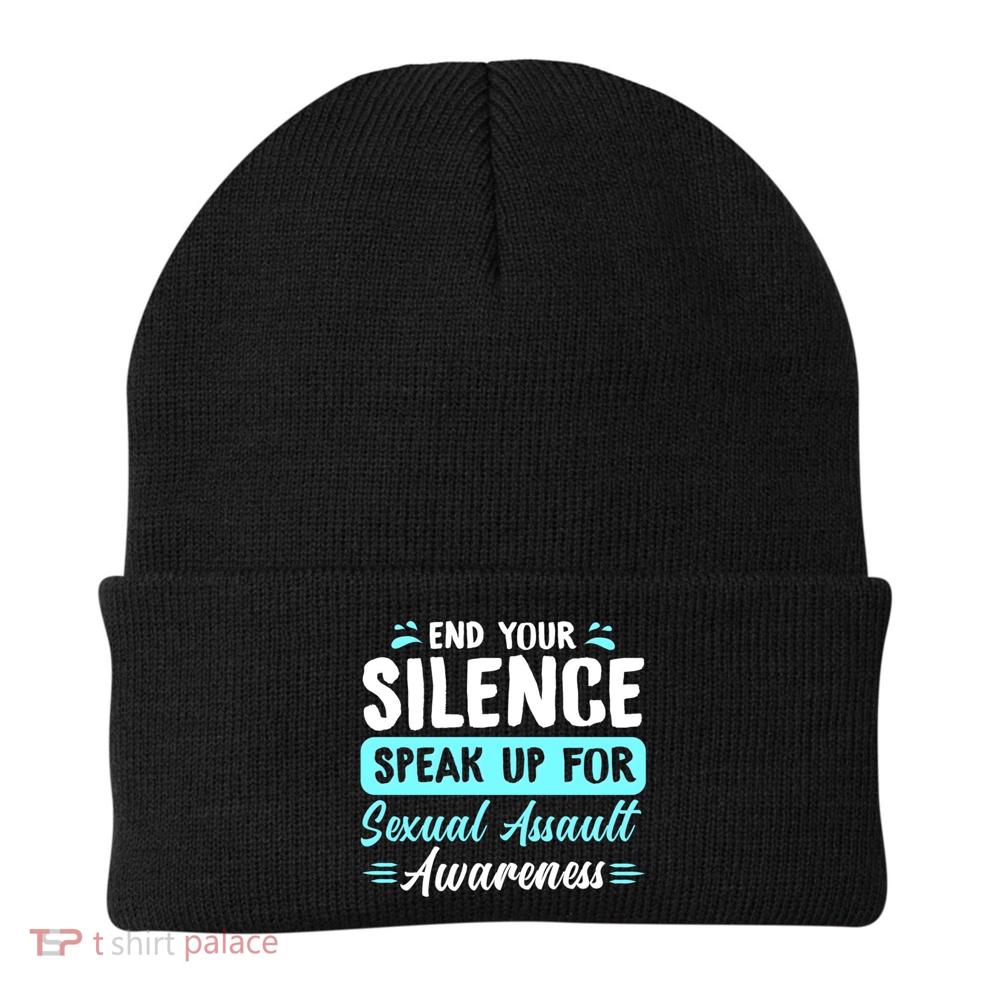 End Your Silence Speak Up For Sexual Assault Awareness Meaningful Gift Beanie