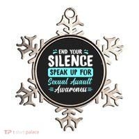 End Your Silence Speak Up For Sexual Assault Awareness Meaningful Gift Ornament thumb 0