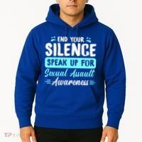 End Your Silence Speak Up For Sexual Assault Awareness Meaningful Gift Hoodie thumb 2