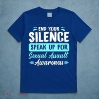 End Your Silence Speak Up For Sexual Assault Awareness Meaningful Gift T-Shirt thumb 5