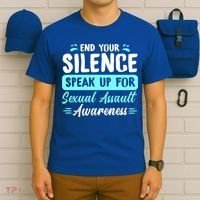 End Your Silence Speak Up For Sexual Assault Awareness Meaningful Gift T-Shirt thumb 6