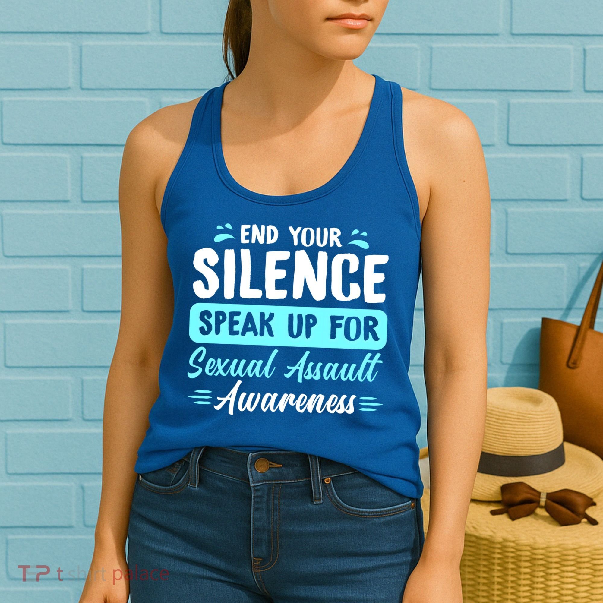 End Your Silence Speak Up For Sexual Assault Awareness Meaningful Gift Women's Tank Top