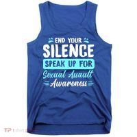End Your Silence Speak Up For Sexual Assault Awareness Meaningful Gift Tank Top thumb 0