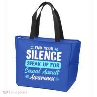 End Your Silence Speak Up For Sexual Assault Awareness Meaningful Gift Tote Bag thumb 3