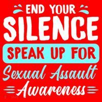 End Your Silence Speak Up For Sexual Assault Awareness Meaningful Gift Santa Hat thumb 1