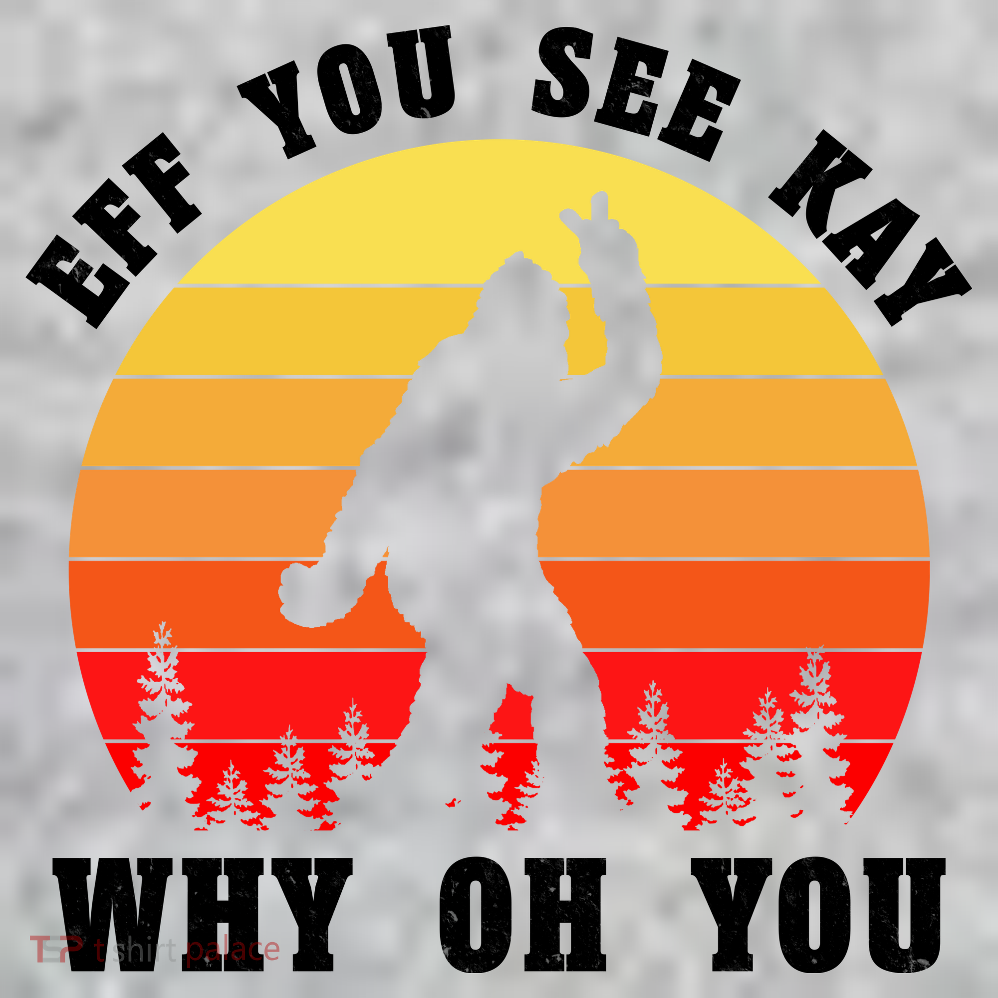 Eff You See Kay Why Oh You Bigfoot Sasquatch Funny Meme The Baniff Cuffed Pom Beanie