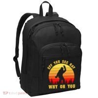 Eff You See Kay Why Oh You Bigfoot Sasquatch Funny Meme Port Authority Basic Backpack thumb 0