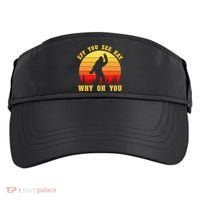 Eff You See Kay Why Oh You Bigfoot Sasquatch Funny Meme Adult Drive Performance Visor thumb 0
