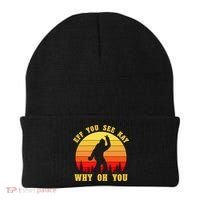 Eff You See Kay Why Oh You Bigfoot Sasquatch Funny Meme Beanie thumb 0